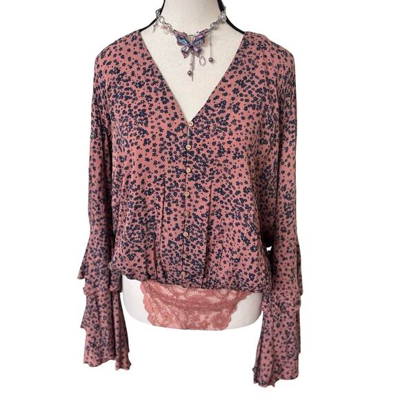 3‎ PC. COTTAGE FOREST FAIRY DRESS CARDIGAN BLOUSE BUNDLE MEDIUM - Picture 4 of 8